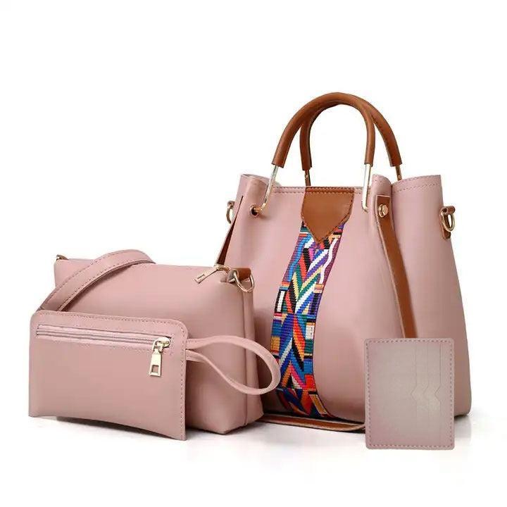 Women's 4 Pcs Women's Faux  leather Handbags