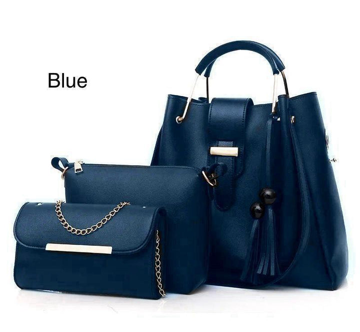 Stylish Rexine with Plain Design Set - 3 Pcs