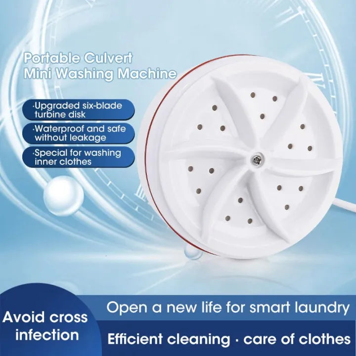 Portable Usb Travel Turbo Mini Washer